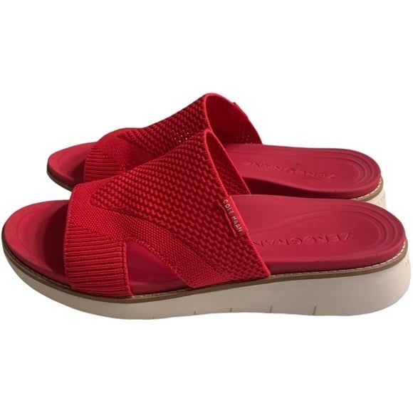 COLE HAAN Zerogrand Global Stitchlite Sandals Love Potion Pink Size 9 - Picture 4 of 6